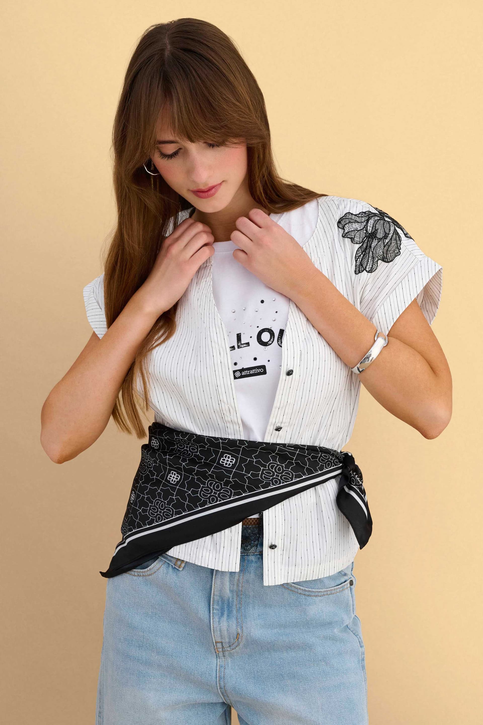 Φουλάρι εμπριμέ - Πολύχρωμο