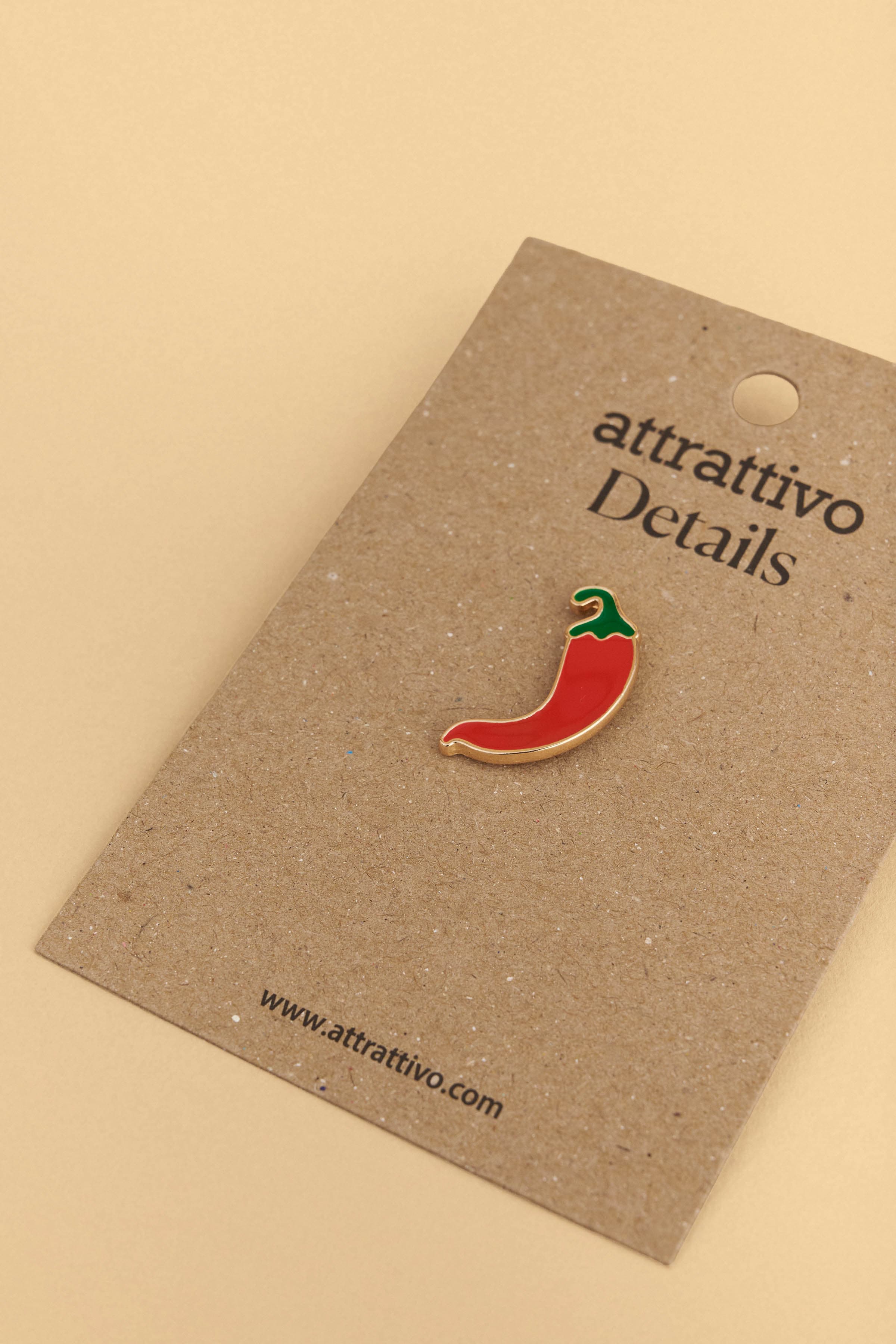 Καρφίτσα με σχήμα πιπερίας - Πολύχρωμο