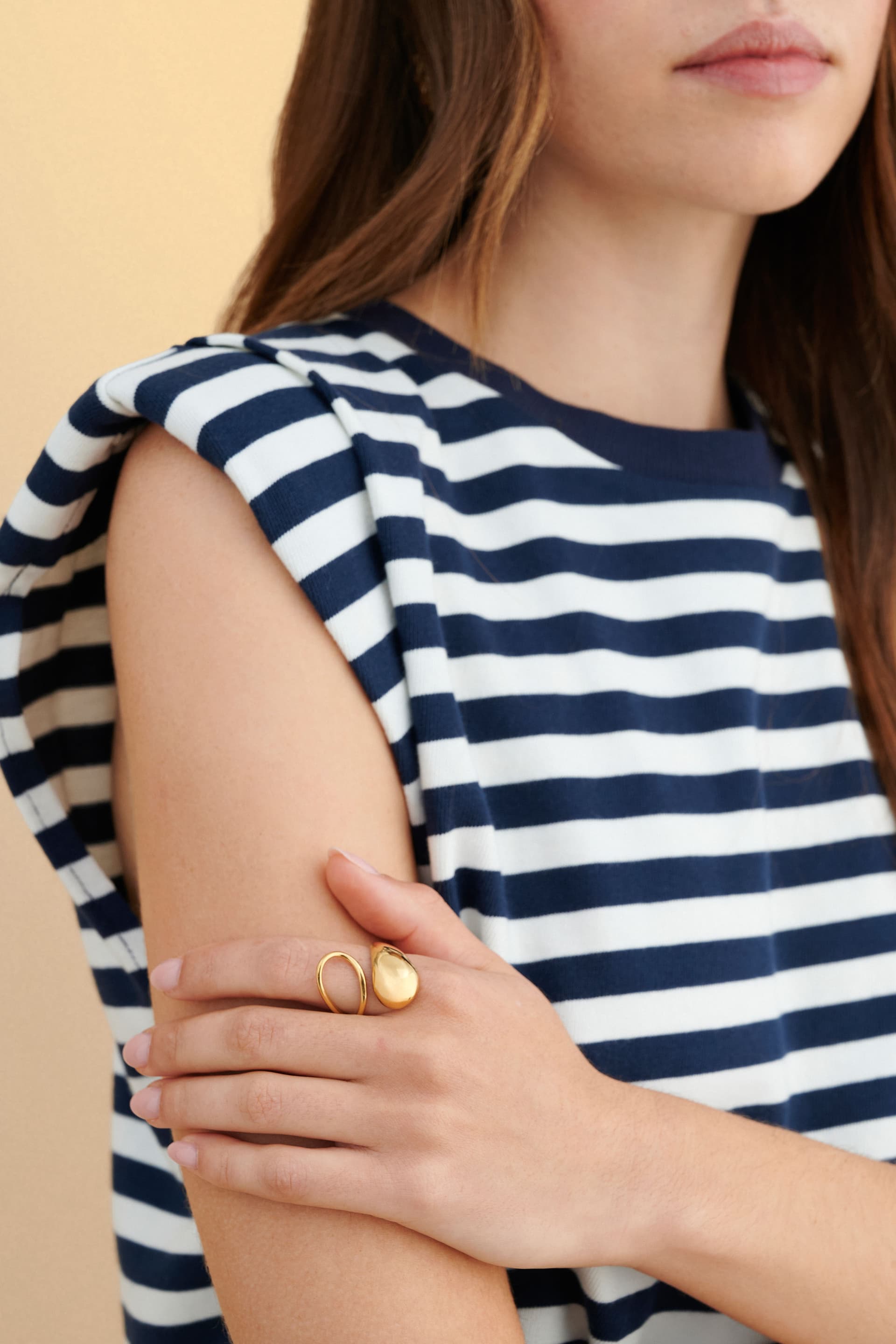 Δαχτυλίδι ατσάλινο - Χρυσό