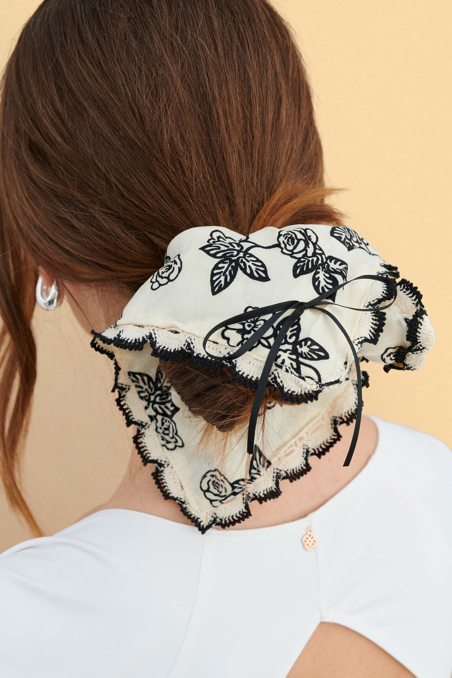 Scrunchie μαλλιών φλοράλ - Πολύχρωμο