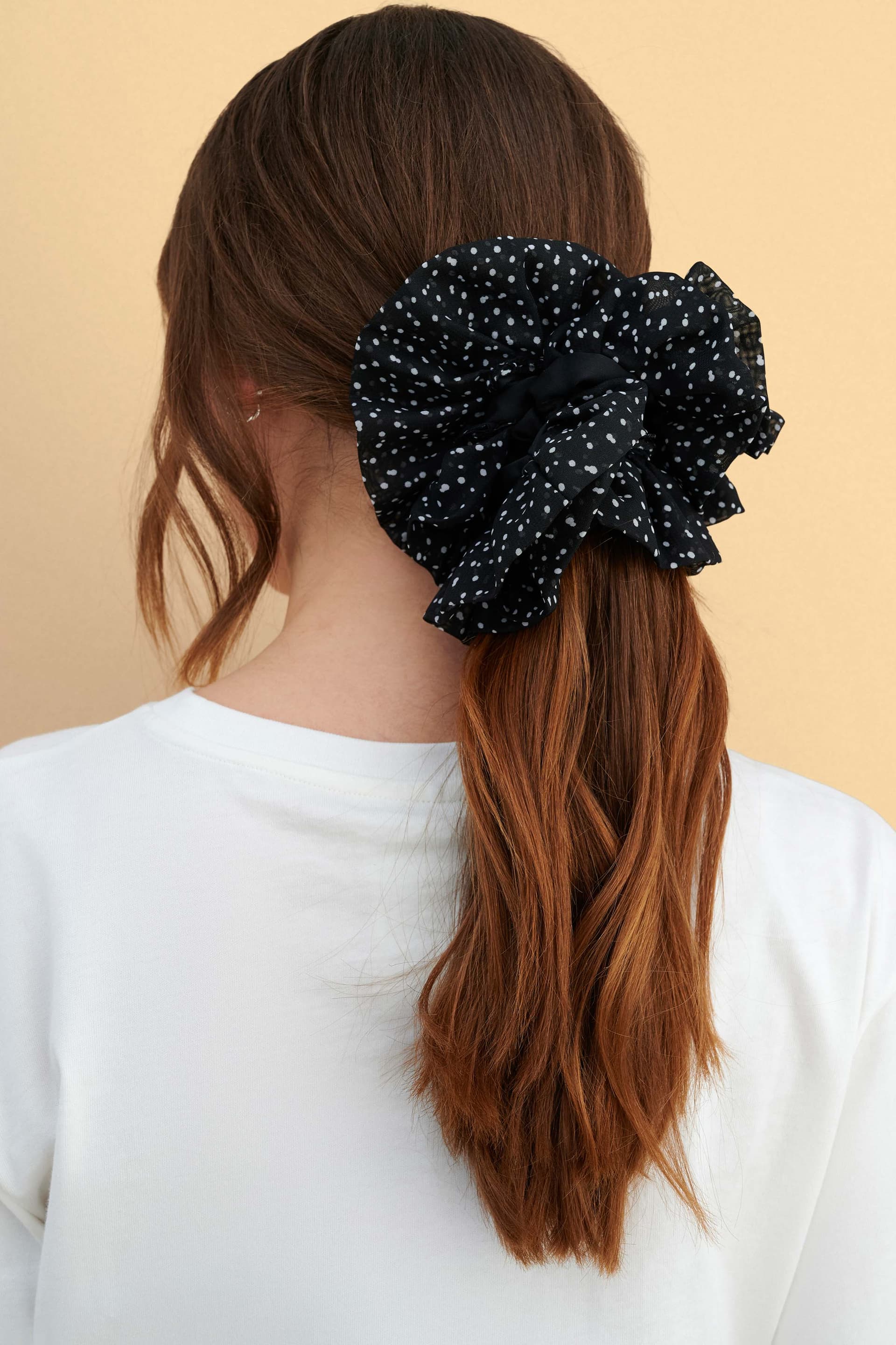 Scrunchie μαλλιών πουά - Πολύχρωμο