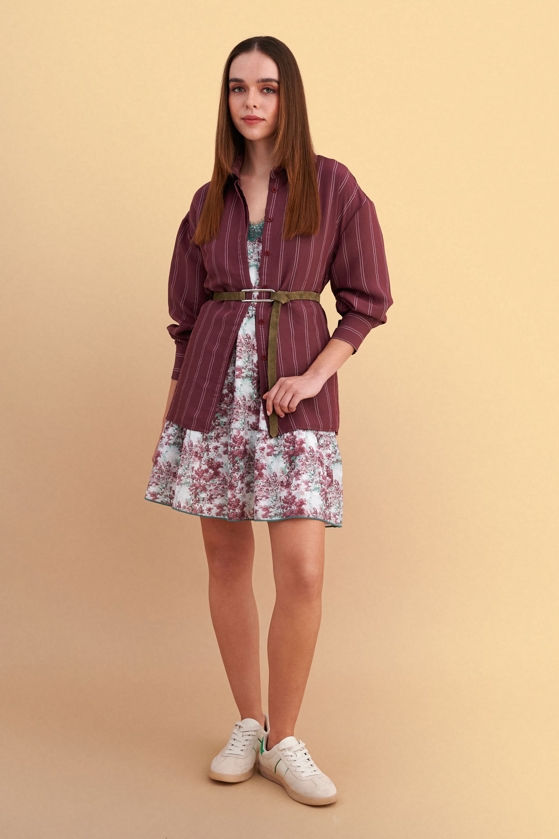 Πουκάμισο ριγέ σε φαρδιά γραμμή - BORDEAUX