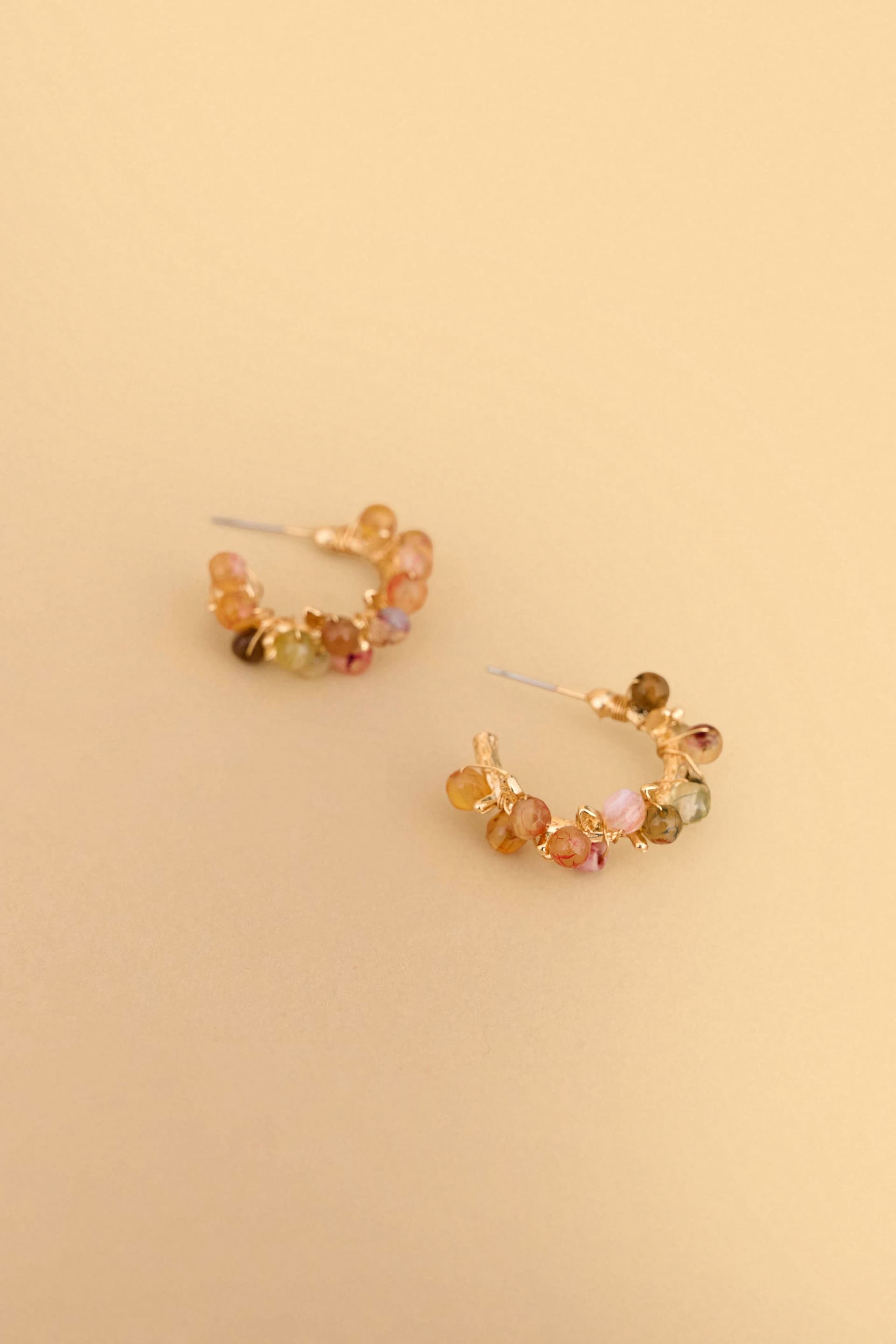 Σκουλαρίκια με χάντρες - Πολύχρωμο