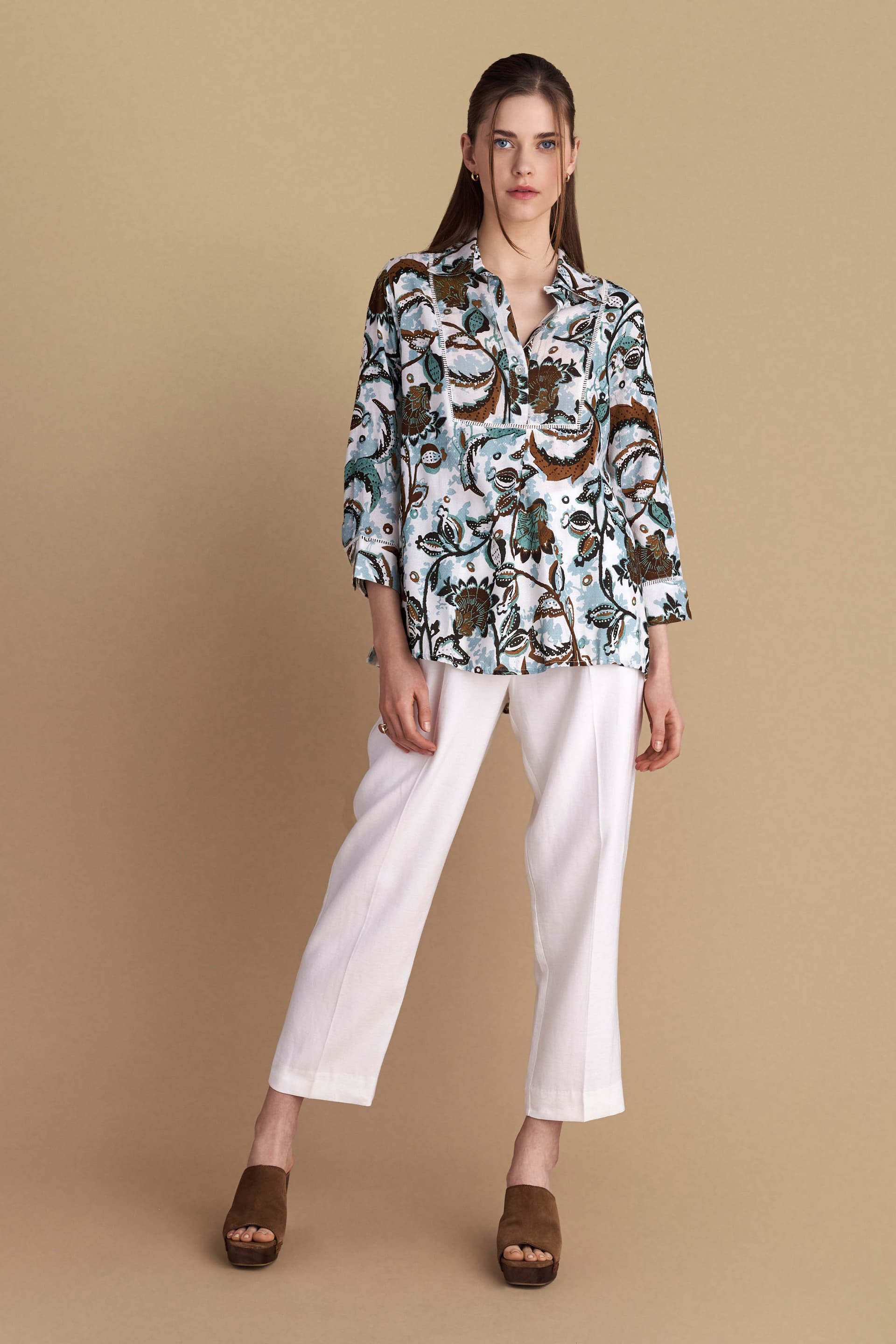 Τουνίκ με boho μοτίβο - Πολύχρωμο