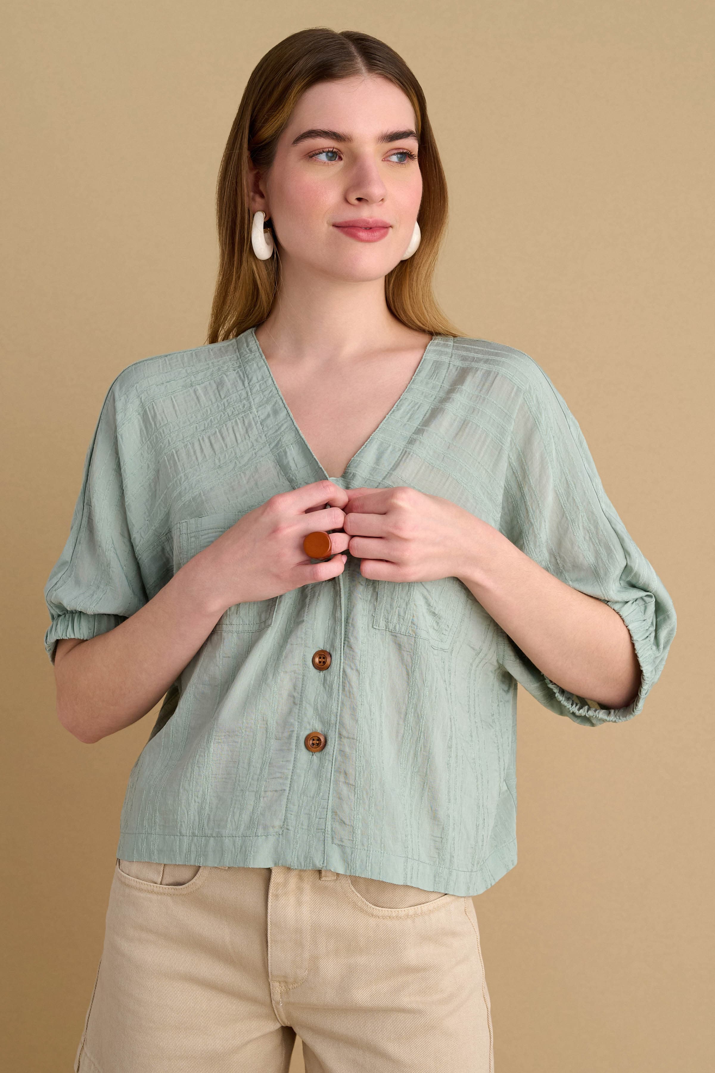 Πουκάμισο 3/4 μανίκι - SOAP