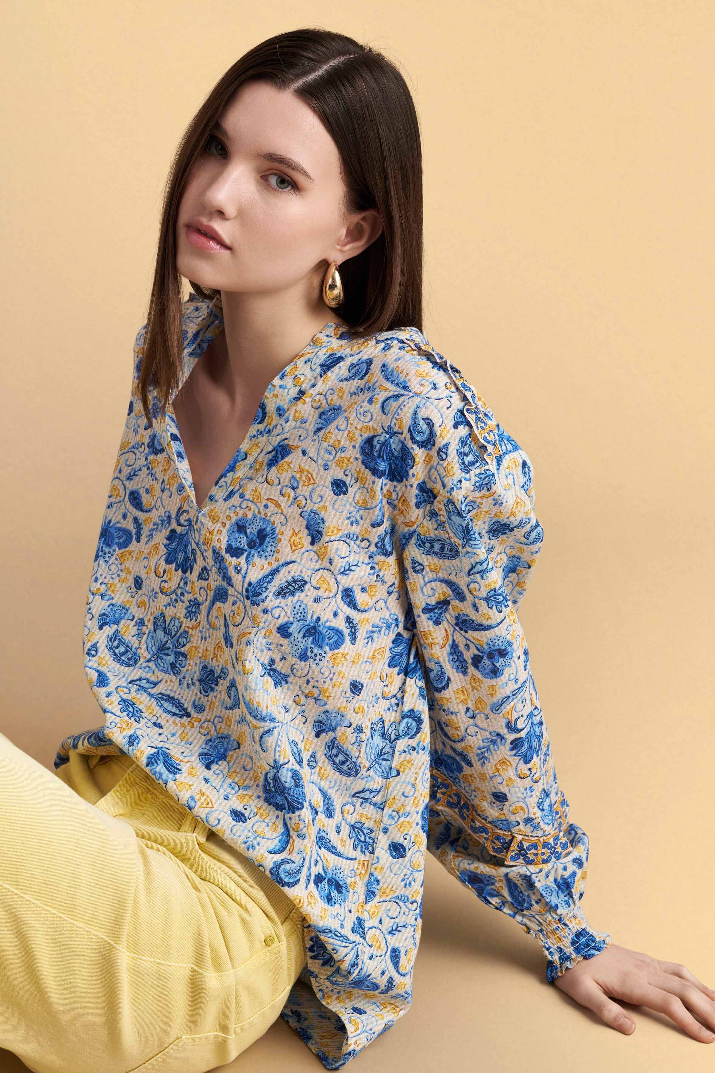 Τοπ με boho μοτίβο - Πολύχρωμο