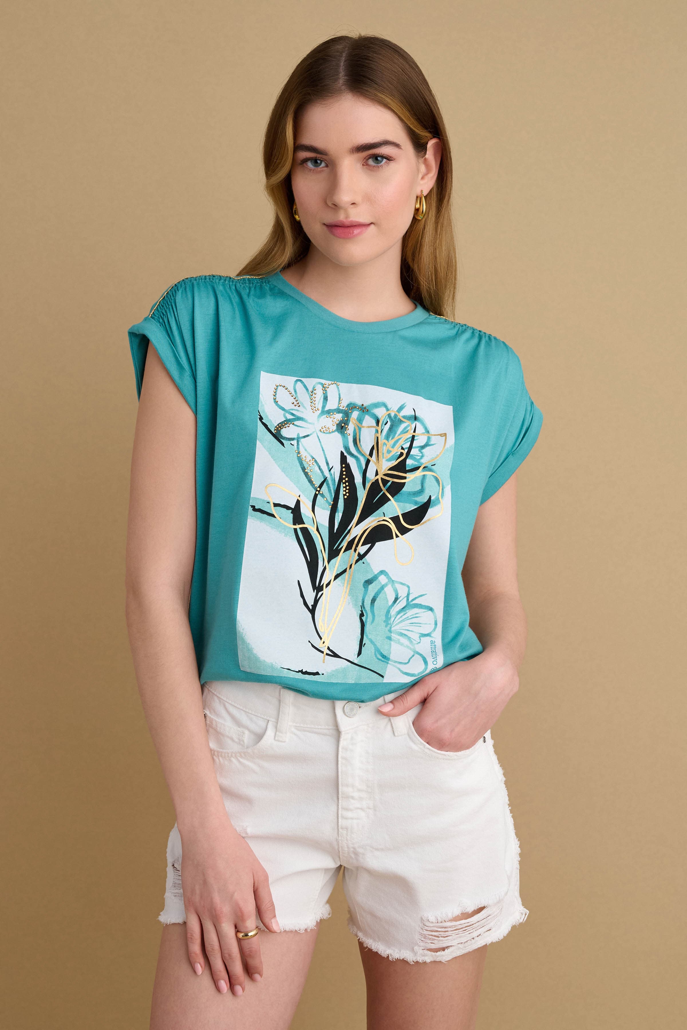 T-shirt με shiny λεπτομέρειες - SOAP