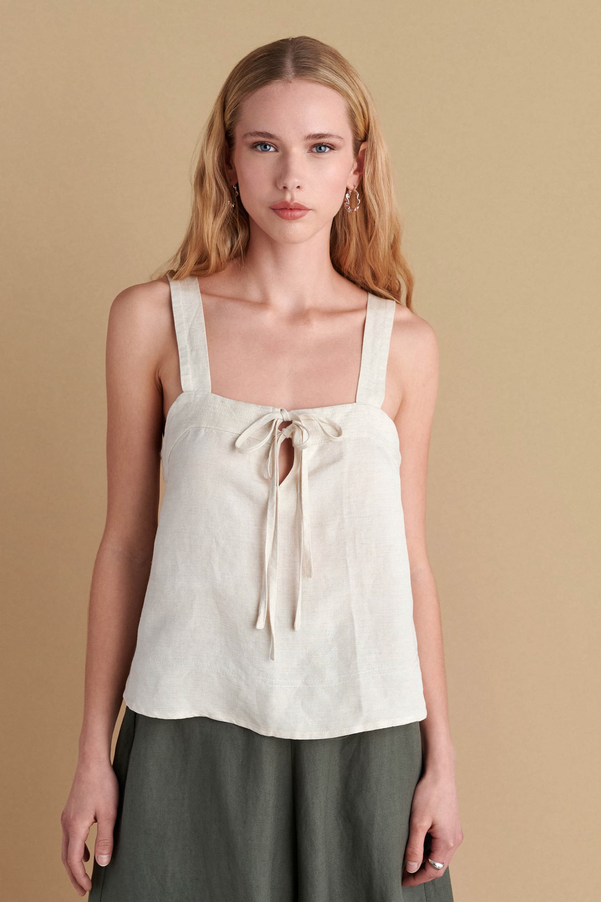 Τοπ λινό - NATURAL