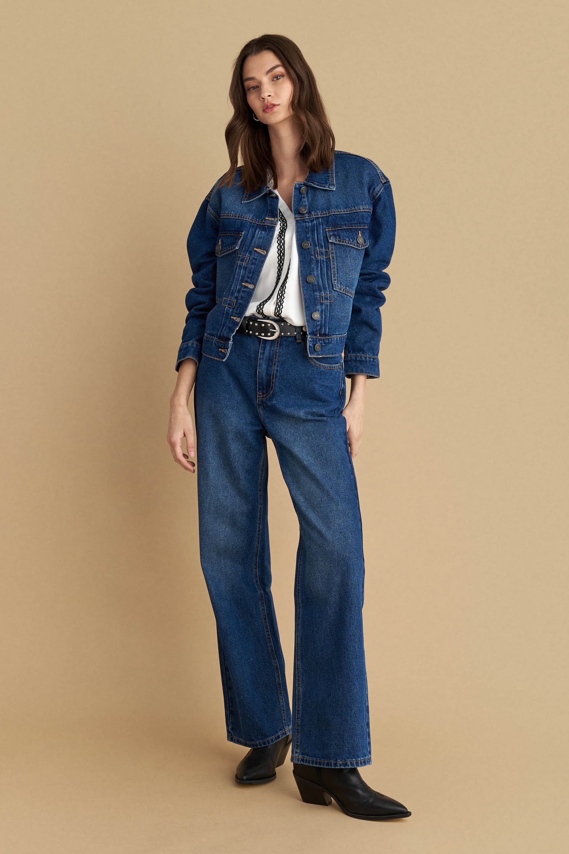 Τζιν παντελόνι straight - Μπλε