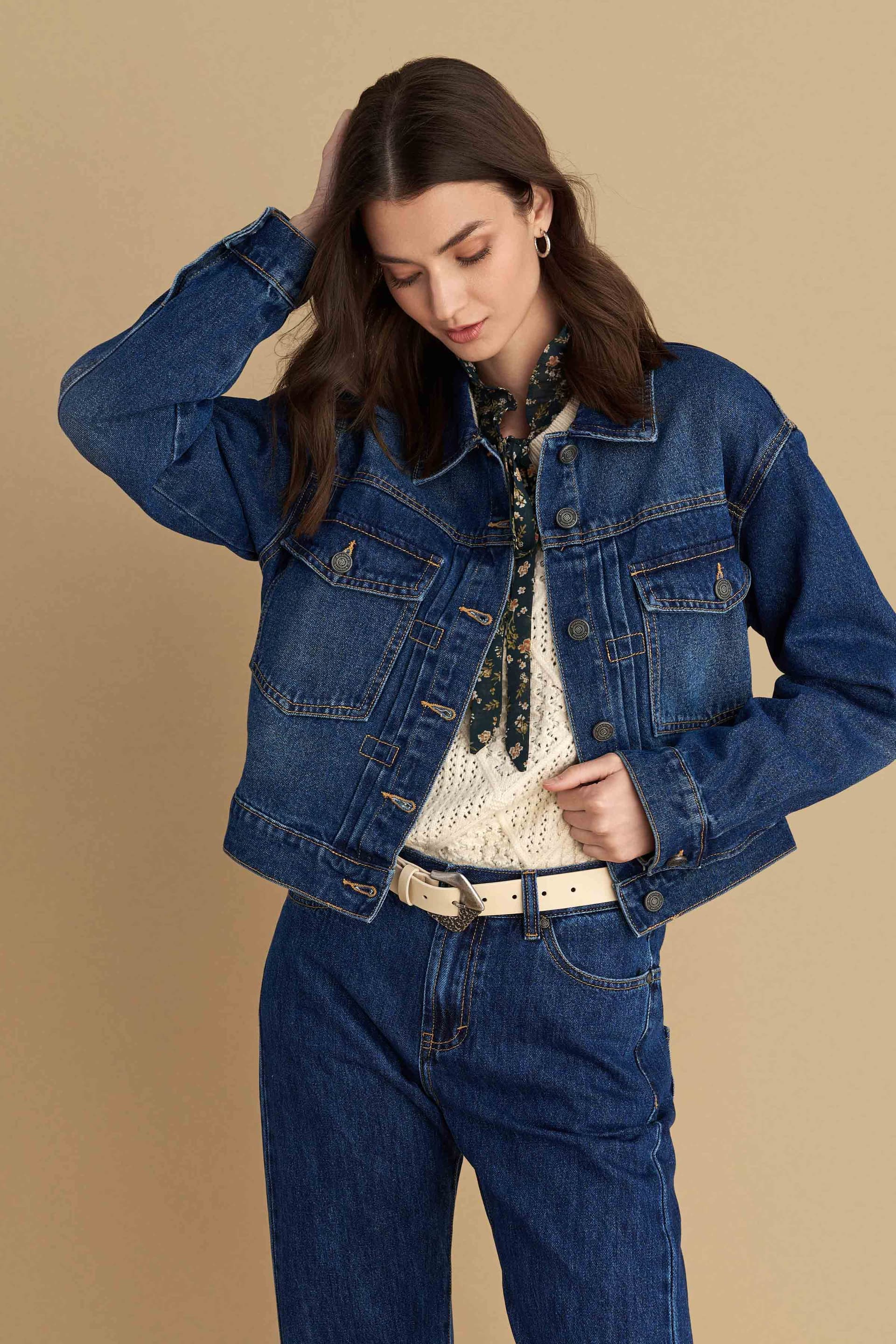 Τζιν μπουφάν - Μπλε