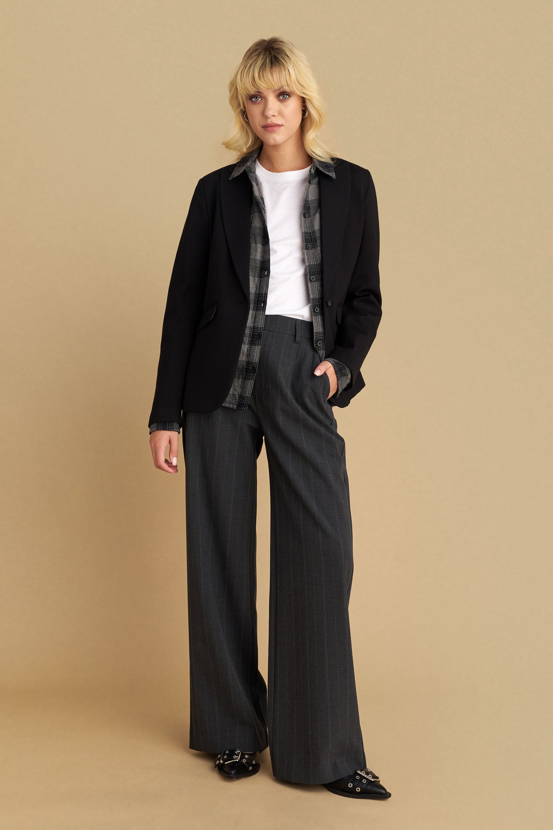 Σακάκι μεσάτο - Μαύρο