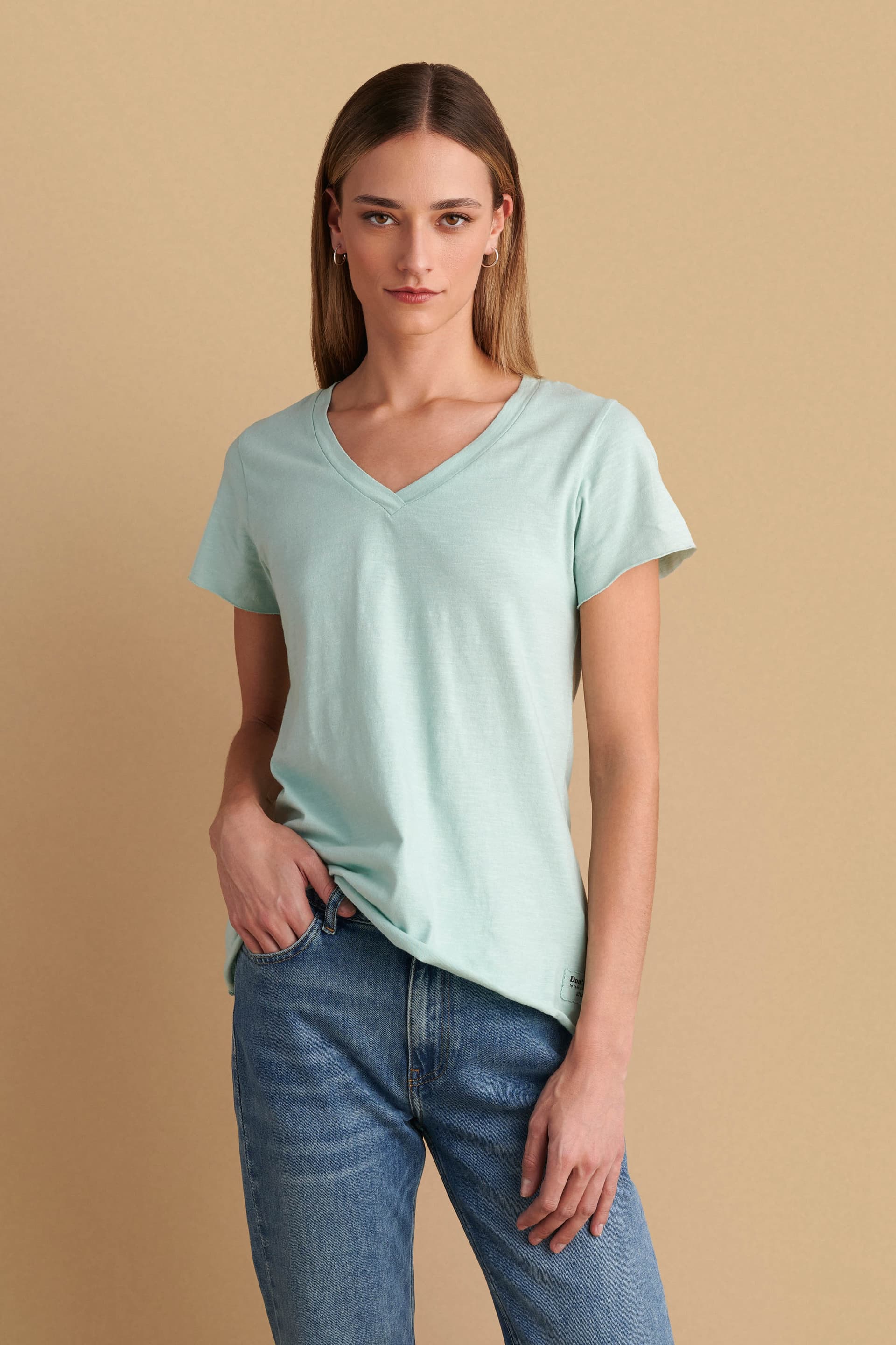 Μπλούζα μονόχρωμη basic - WASABI