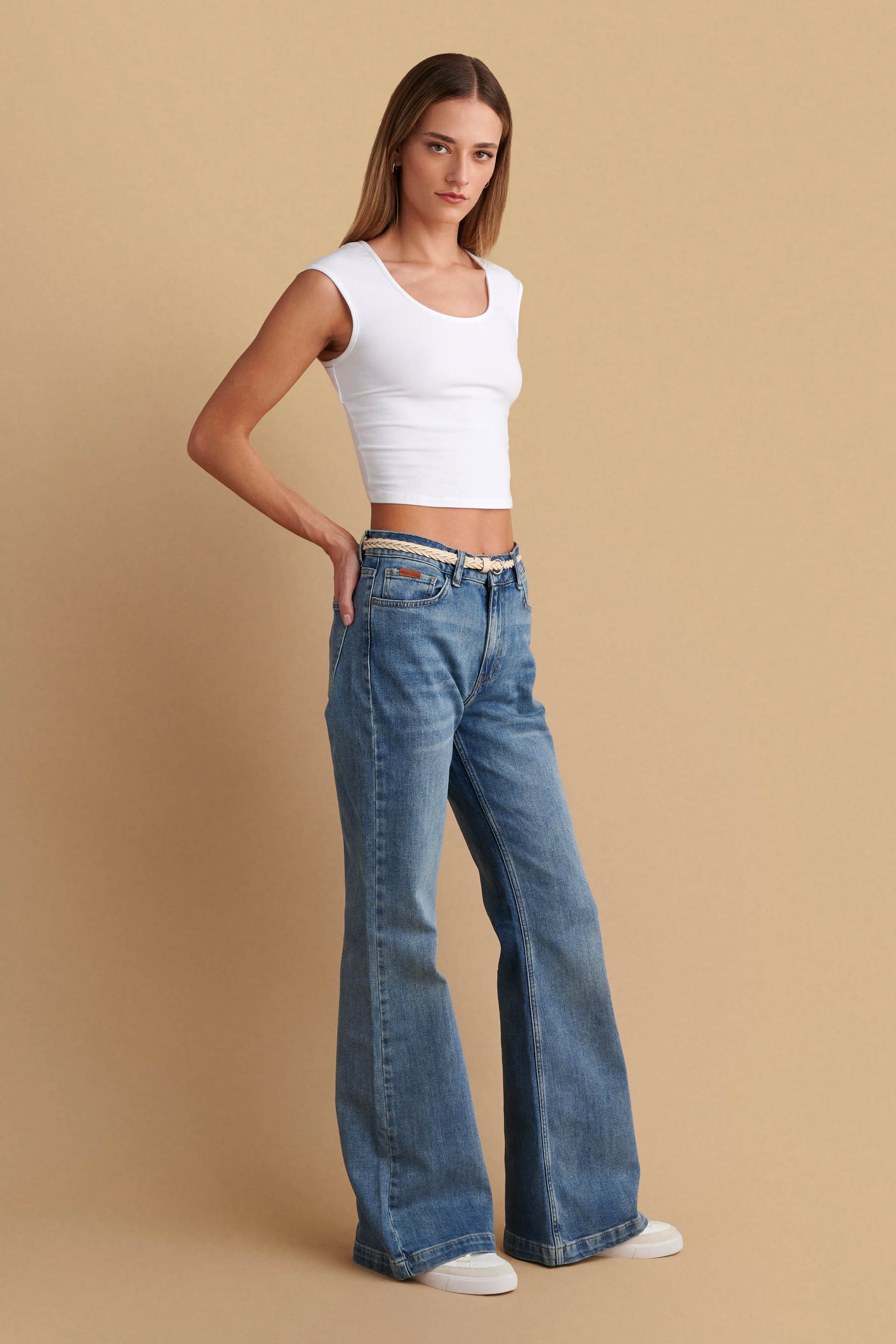 Παντελόνι τζιν καμπάνα - Μπλε