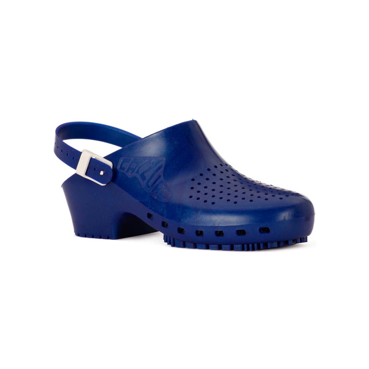 Mules Calzuro S BLU METAL CINTURINO