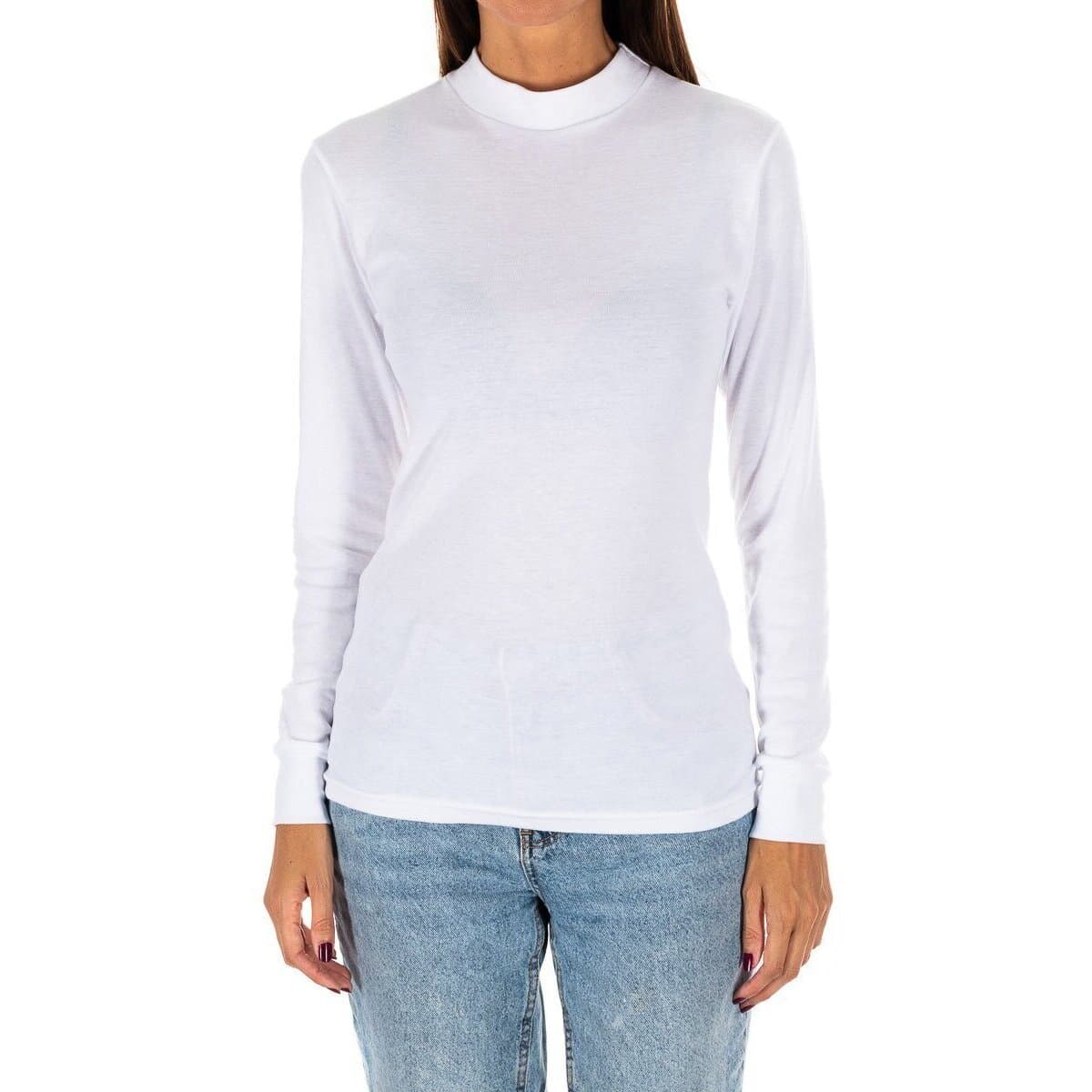 Μπλουζάκια με μακριά μανίκια Kisses And Love 1625-M-BLANCO