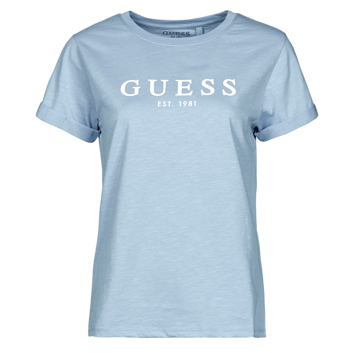 T-shirt με κοντά μανίκια Guess ES SS GUESS 1981 ROLL CUFF TEE