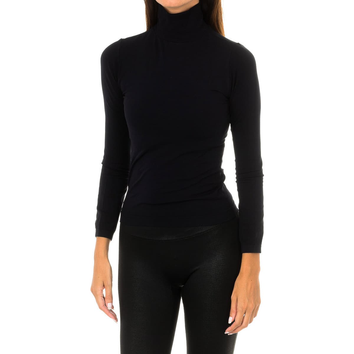 Μπλουζάκια με μακριά μανίκια Intimidea 210396-NERO