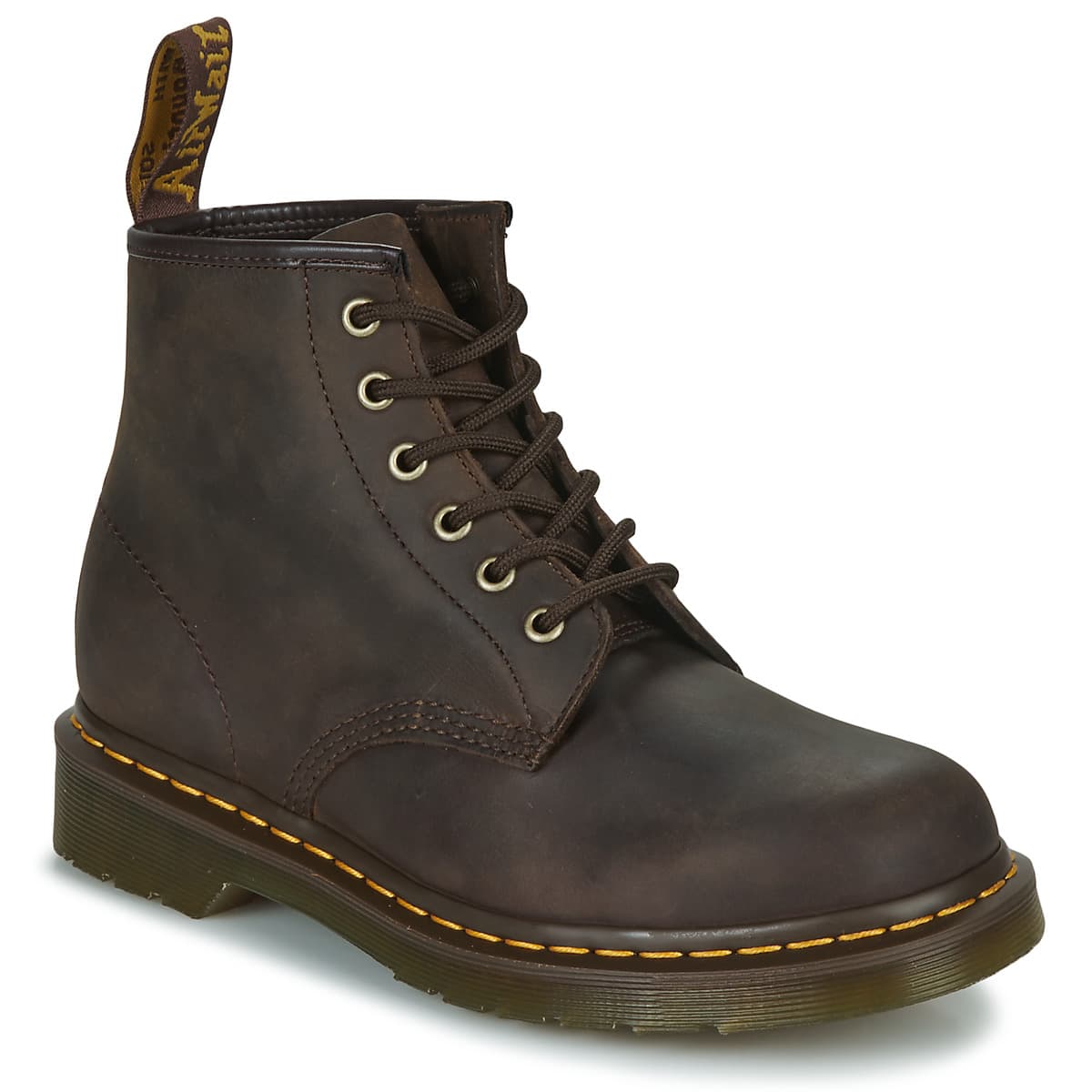 Μπότες Dr. Martens 101 DARK BROWN CRAZY HORSE