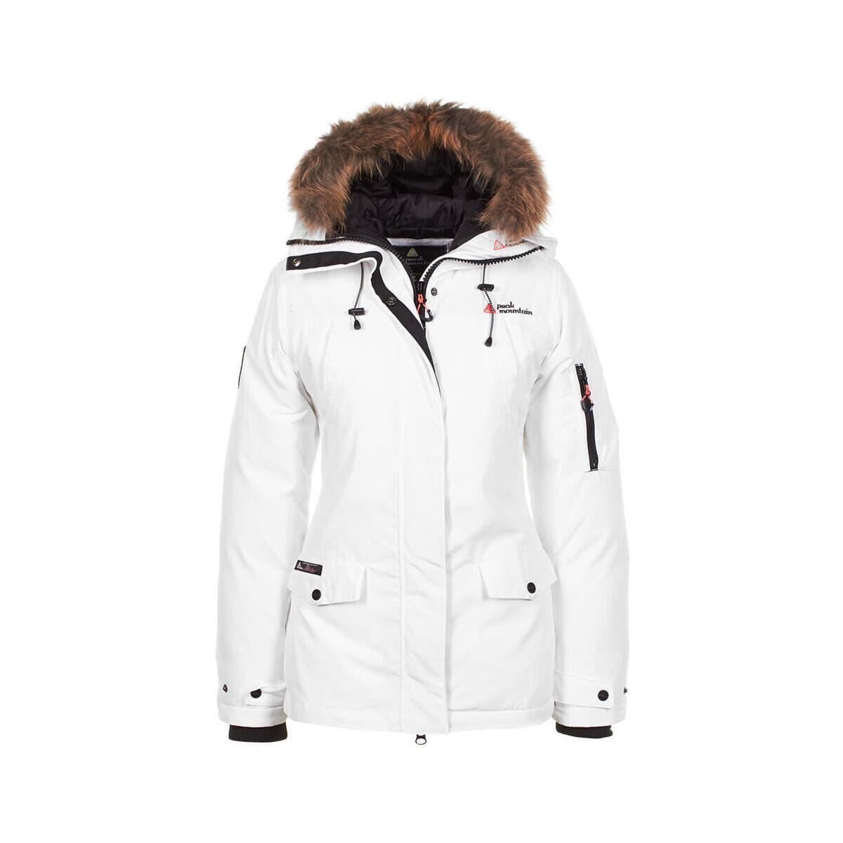 Παρκά Peak Mountain Parka de ski avec vraie fourrure femme AKADOZ