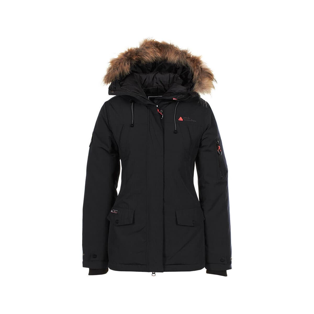 Παρκά Peak Mountain Parka de ski avec vraie fourrure femme AKADOZ