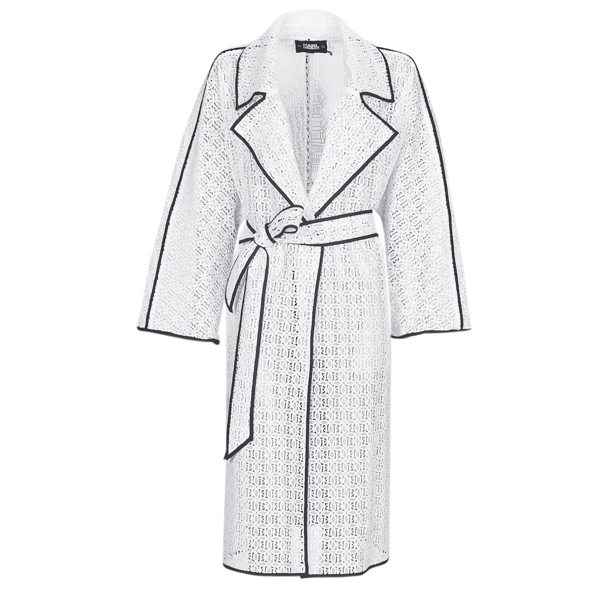Καπαρτίνες Karl Lagerfeld KL EMBROIDERED LACE COAT