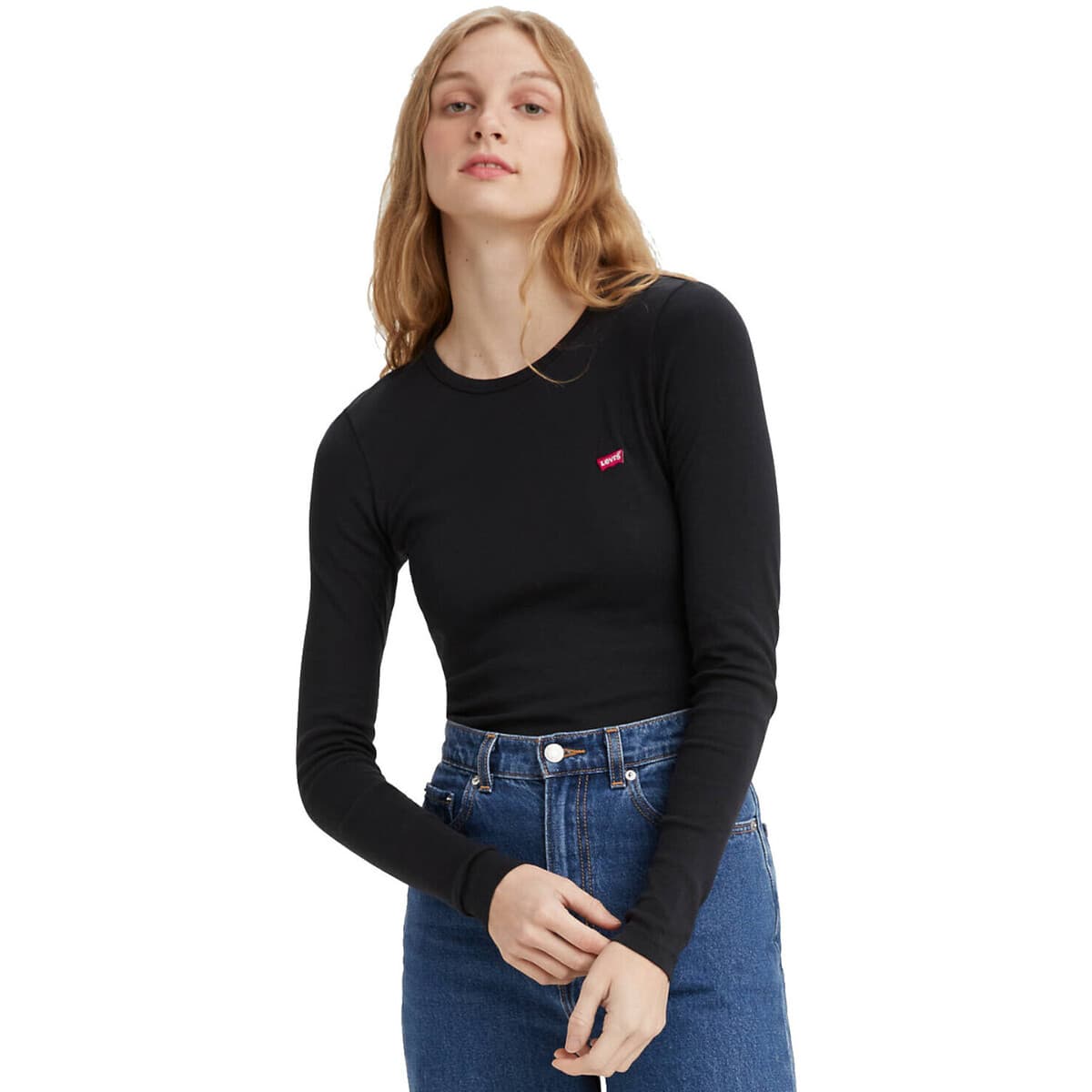 Μπλουζάκια με μακριά μανίκια Levis Longsleeve Baby Tee