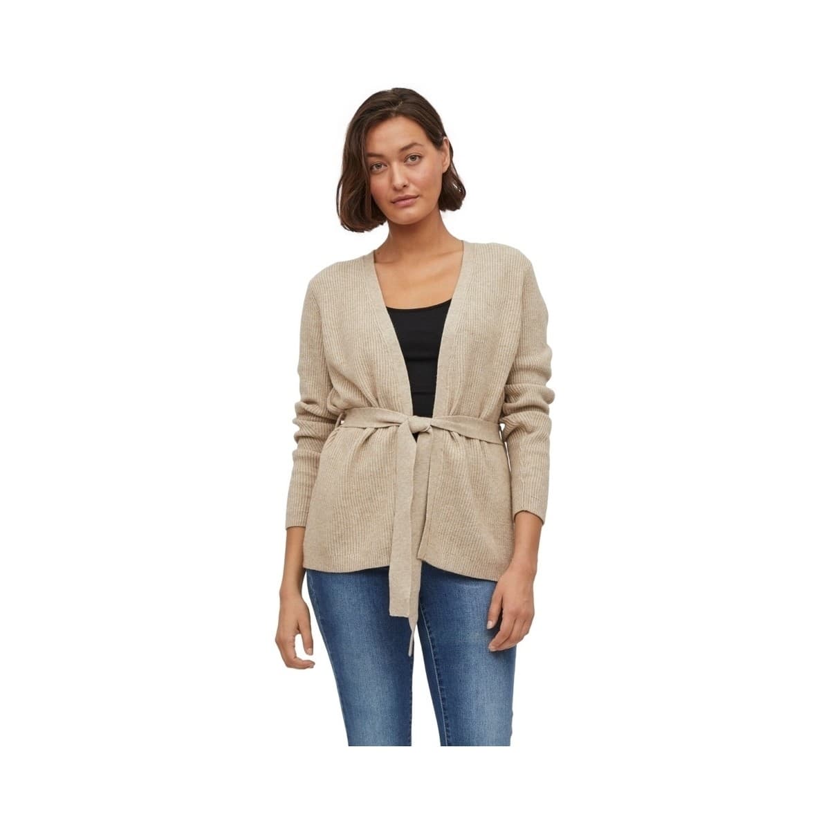 Παλτό Vila Ril Cardigan L/S - Natural Melange