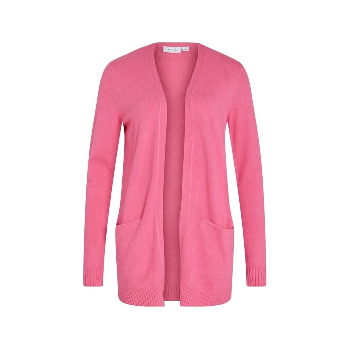 Παλτό Vila Noos Cardigan Ril - Fandango Pink