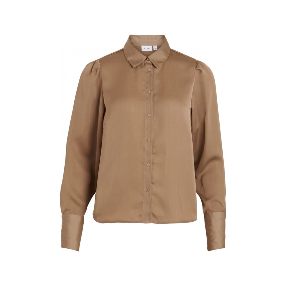 Μπλούζα Vila Shirt Renny L/S - Walnut