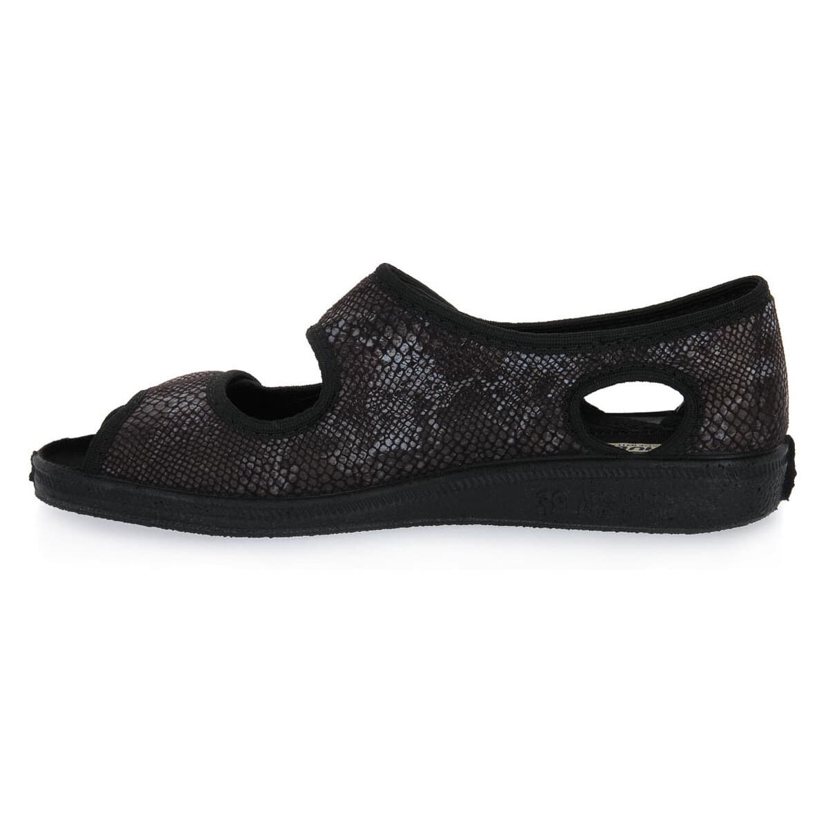 Σανδάλια Emanuela 667 NERO SNAKE