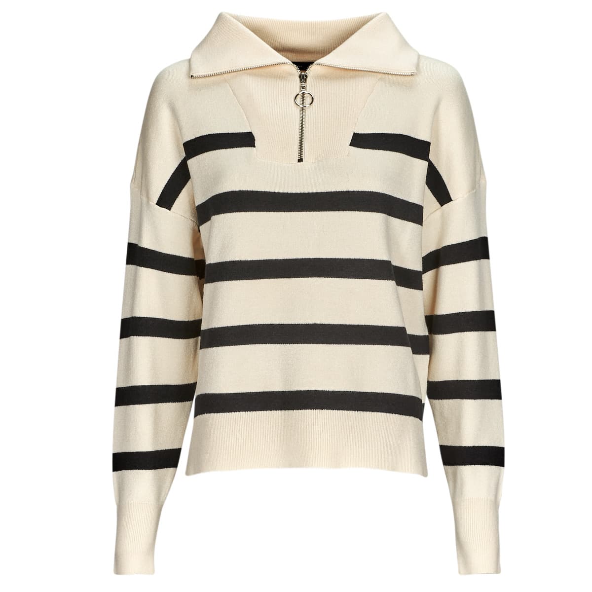 Πουλόβερ Vero Moda VMSABA STRIPE LS HIGHNECK BLOUSE GA NOOS