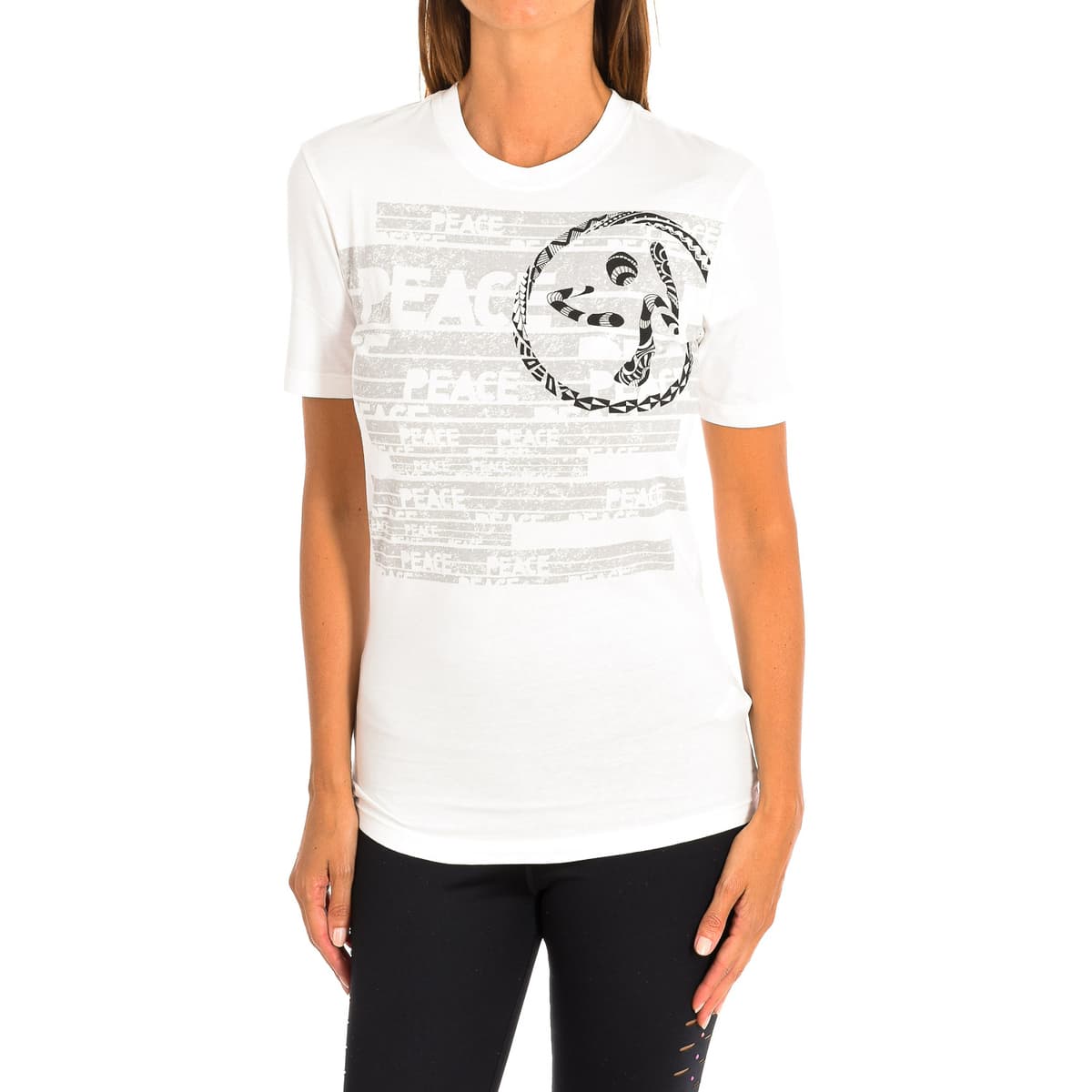 T-shirt με κοντά μανίκια Zumba Z2T00216-BLANCO