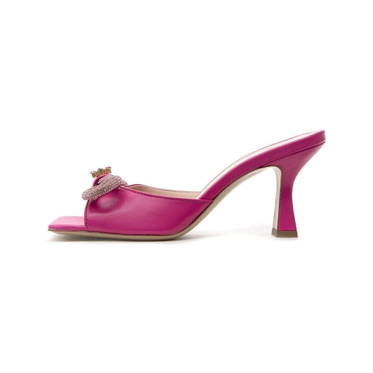 Mules L'estrosa LEATHER HIGH HEEL SANDALS WOMEN