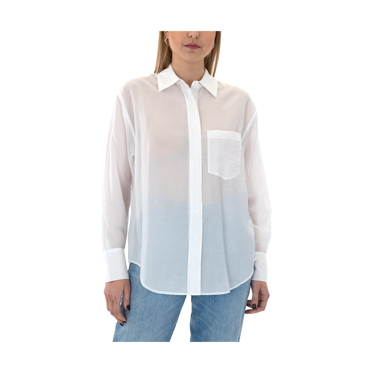 Πουκάμισα Calvin Klein Jeans SHEER TENCEL RELAXED FIT SHIRT WOMEN