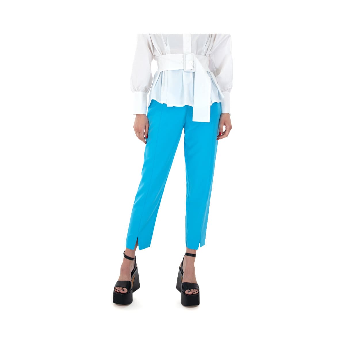 Παντελόνια My T Wearables HIGH WAIST SLOUCHY FIT PANTS WOMEN