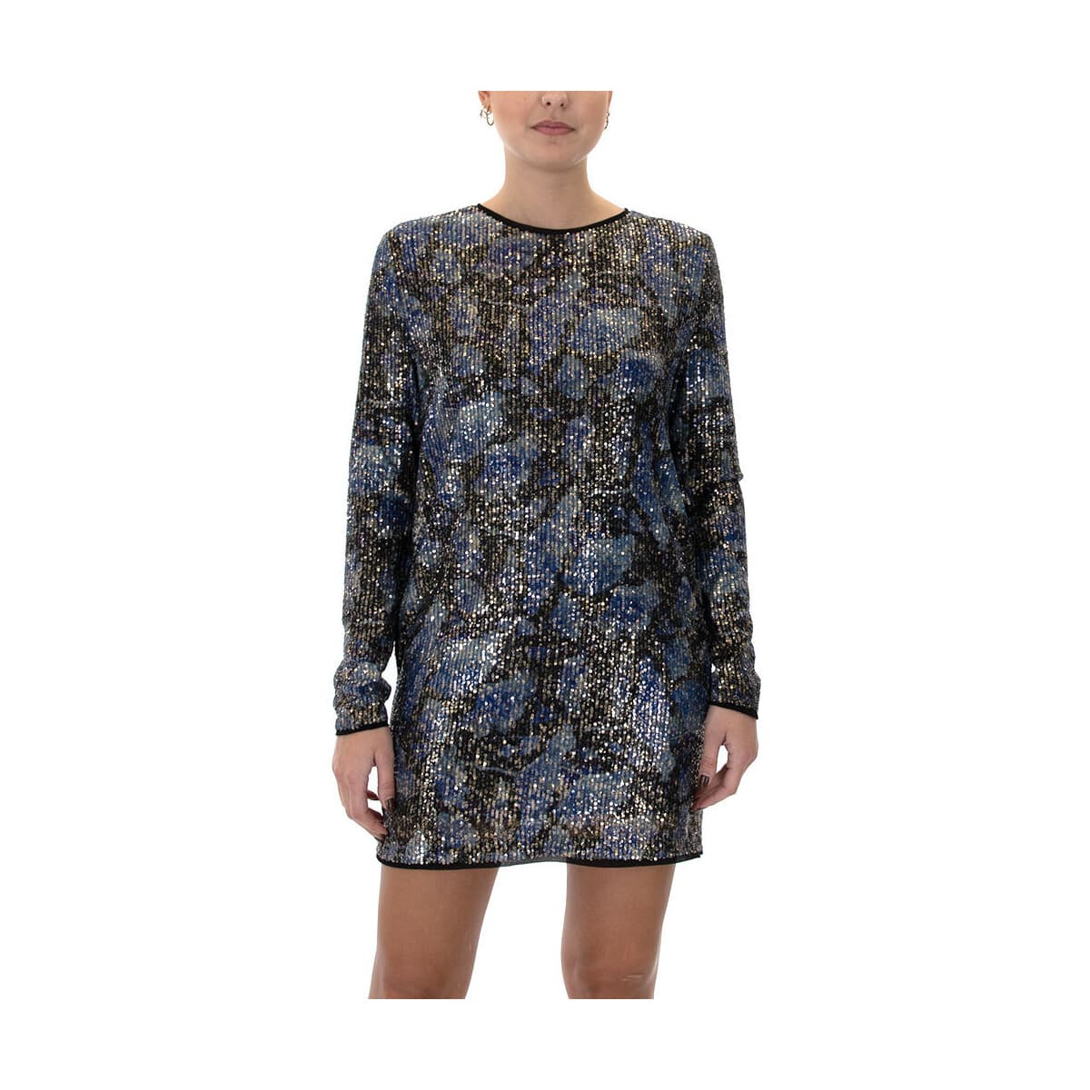 Φορέματα My T Wearables SEQUINED LONGSLEEVE MINI DRESS WOMEN