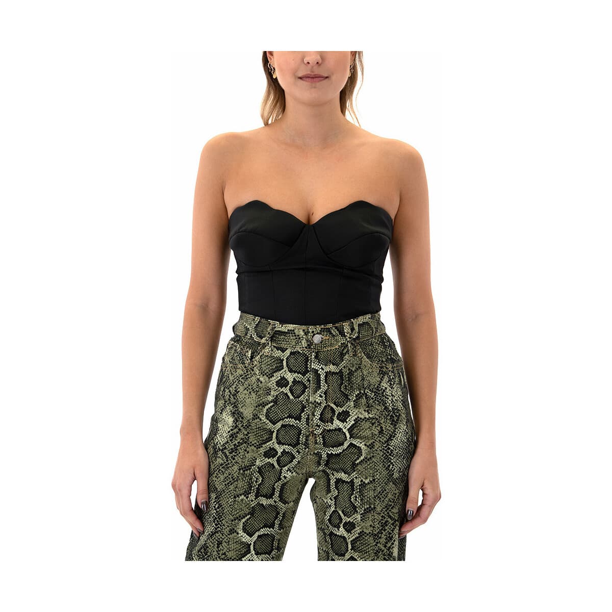 Μπλουζάκια με μακριά μανίκια Studio 83 TAFFETA SEASHELL BUSTIER WOMEN