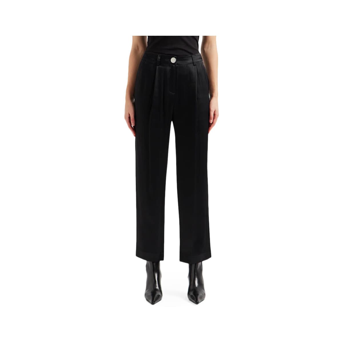 Παντελόνια EAX HIGH WAIST WIDE LEG PANTS WOMEN