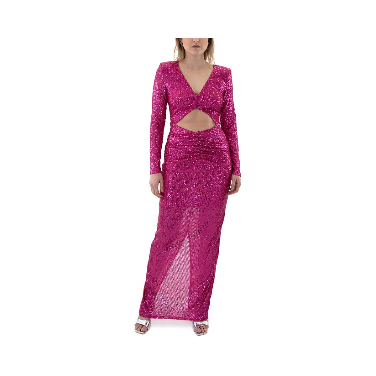 Φορέματα C.manolo SEQUINED LONGSLEEVE MAXI DRESS WOMEN
