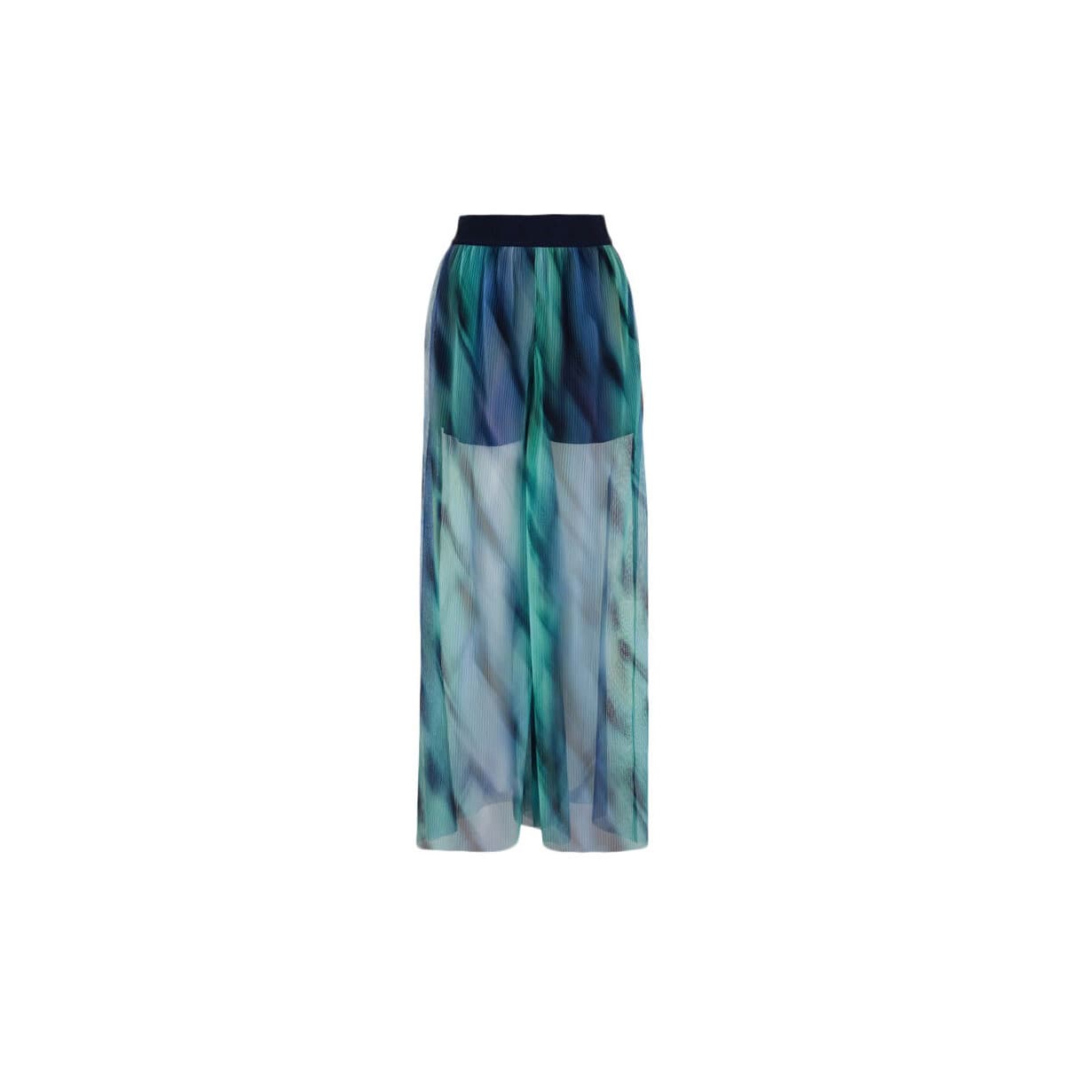 Παντελόνια EAX HIGH WAIST WIDE LEG PANTS WOMEN