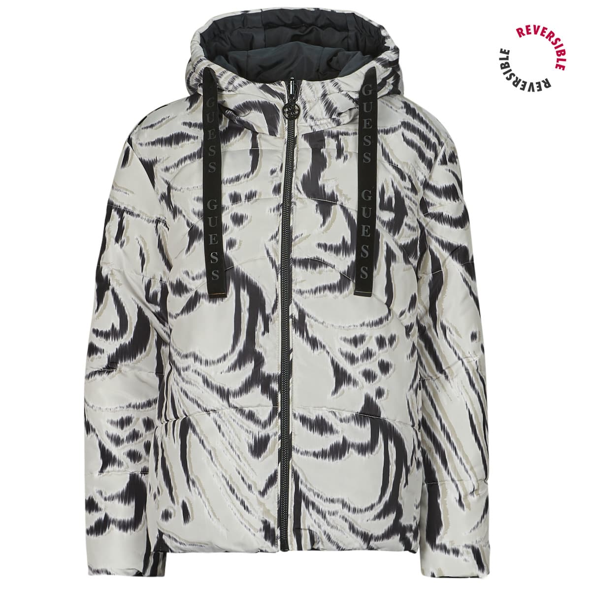 Χοντρό μπουφάν Guess EMELIE REVERSIBLE PUFFER