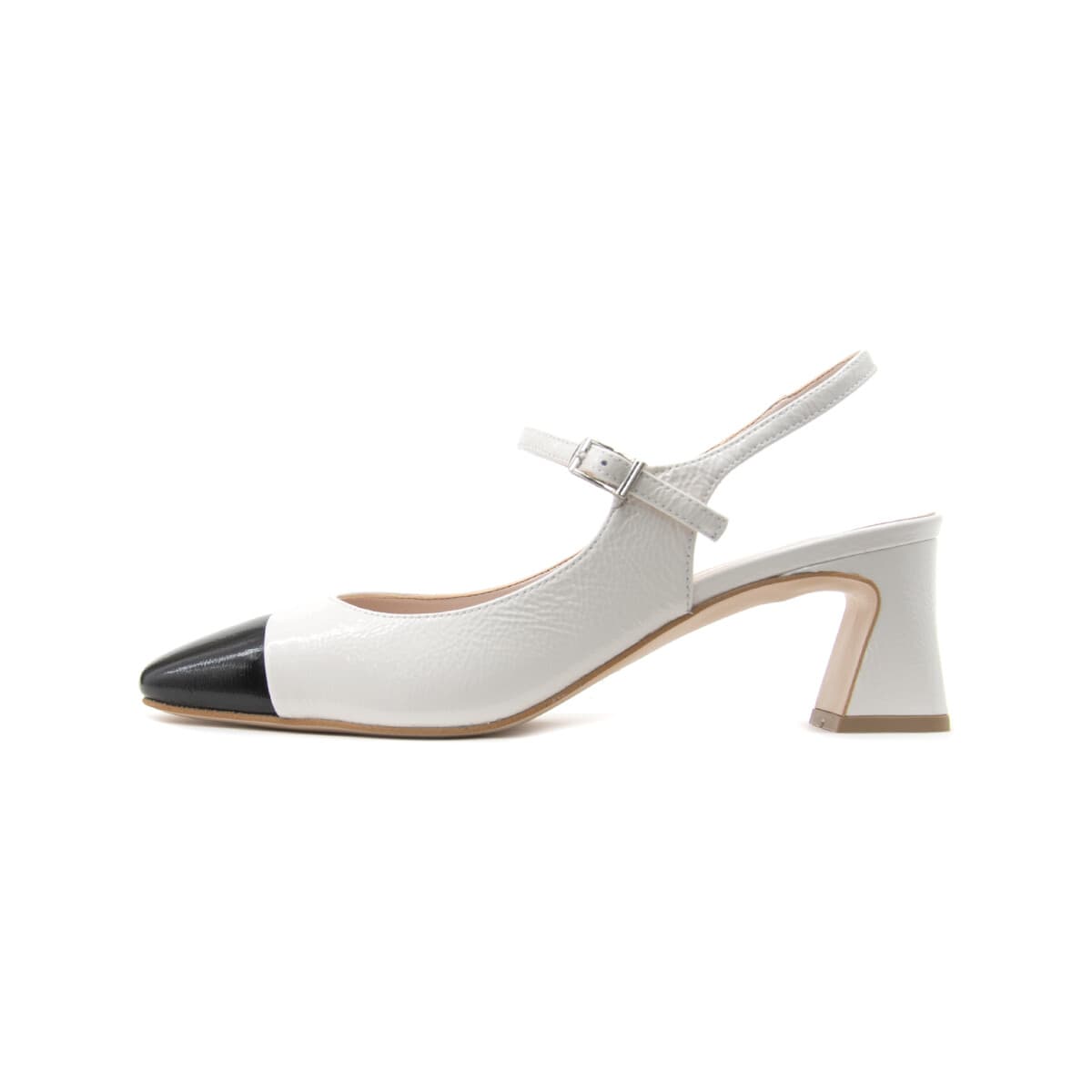 Γόβες Fardoulis PATENT LEATHER SLINGBACK MID HEEL PUMPS WOMEN