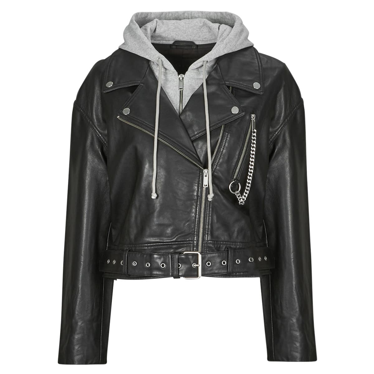 Δερμάτινο Μπουφάν Ikks PERF CUIR CAP