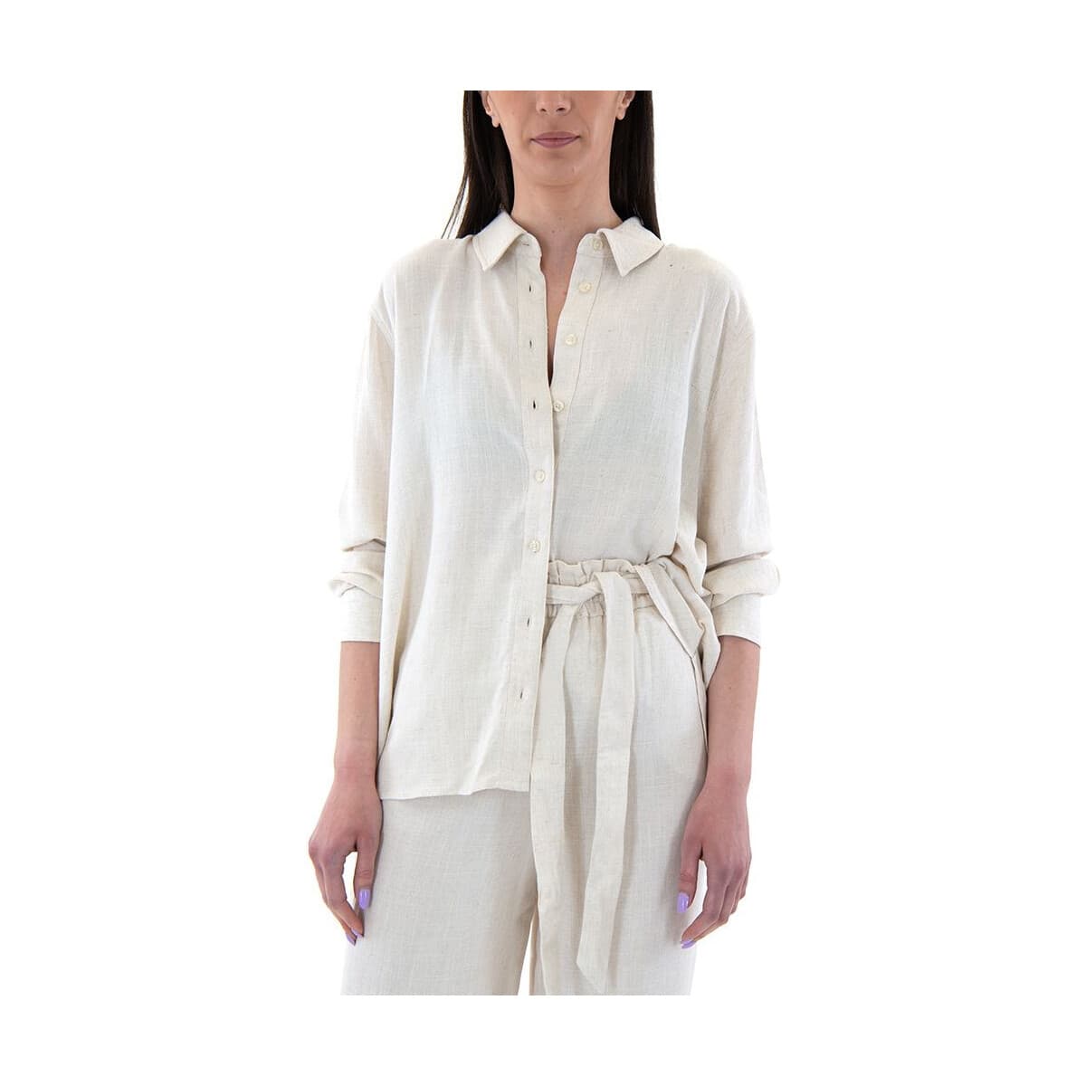 Πουκάμισα Only ONLSIESTA LINEN LONGSLEEVE OVERSIZE FIT SHIRT WOMEN