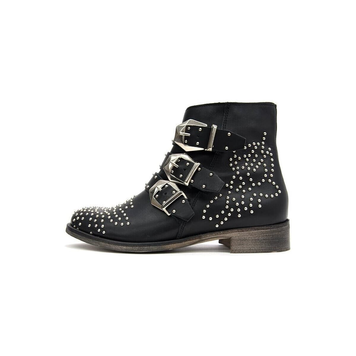Μποτάκια/Low boots Once LEATHER ANKLE BOOTS WOMEN