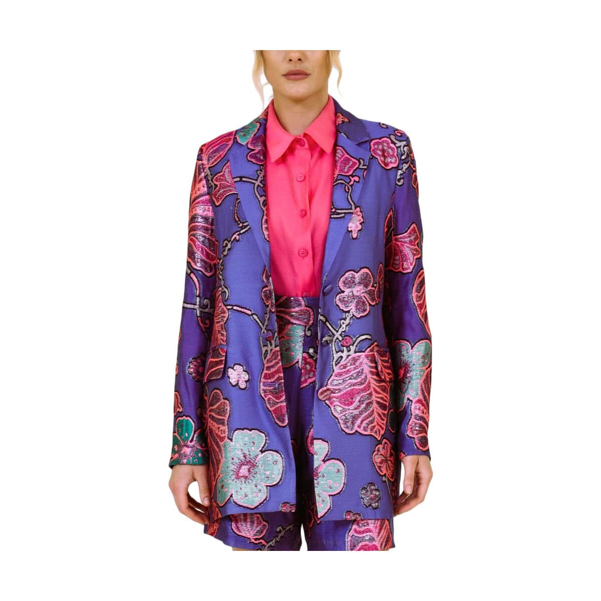 Σακάκια Dolce Domenica FLORAL EMBROIDERED BLAZER WOMEN