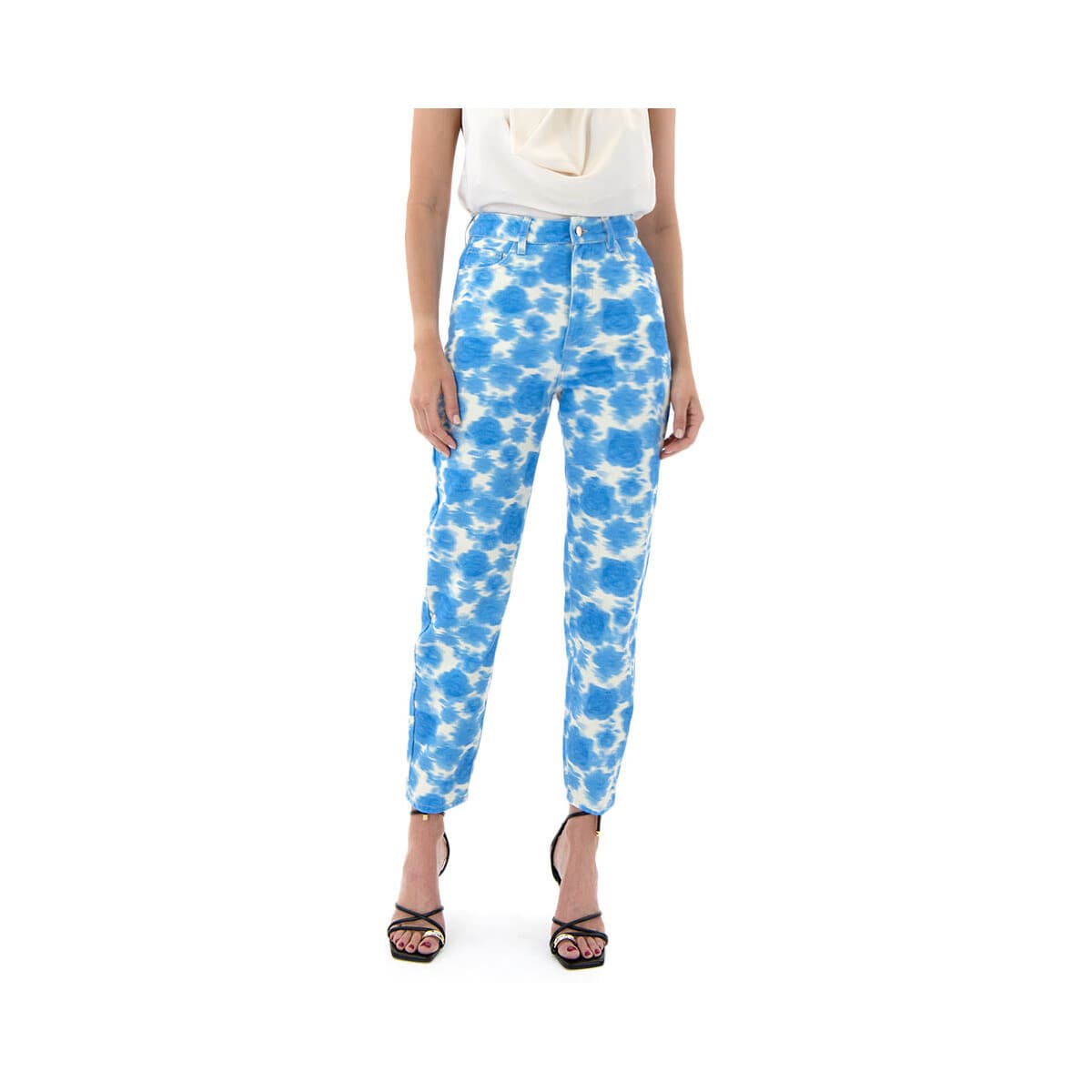 Jeans Studio 83 MARA FLORAL PRINT SLOUCHY FIT JEANS WOMEN