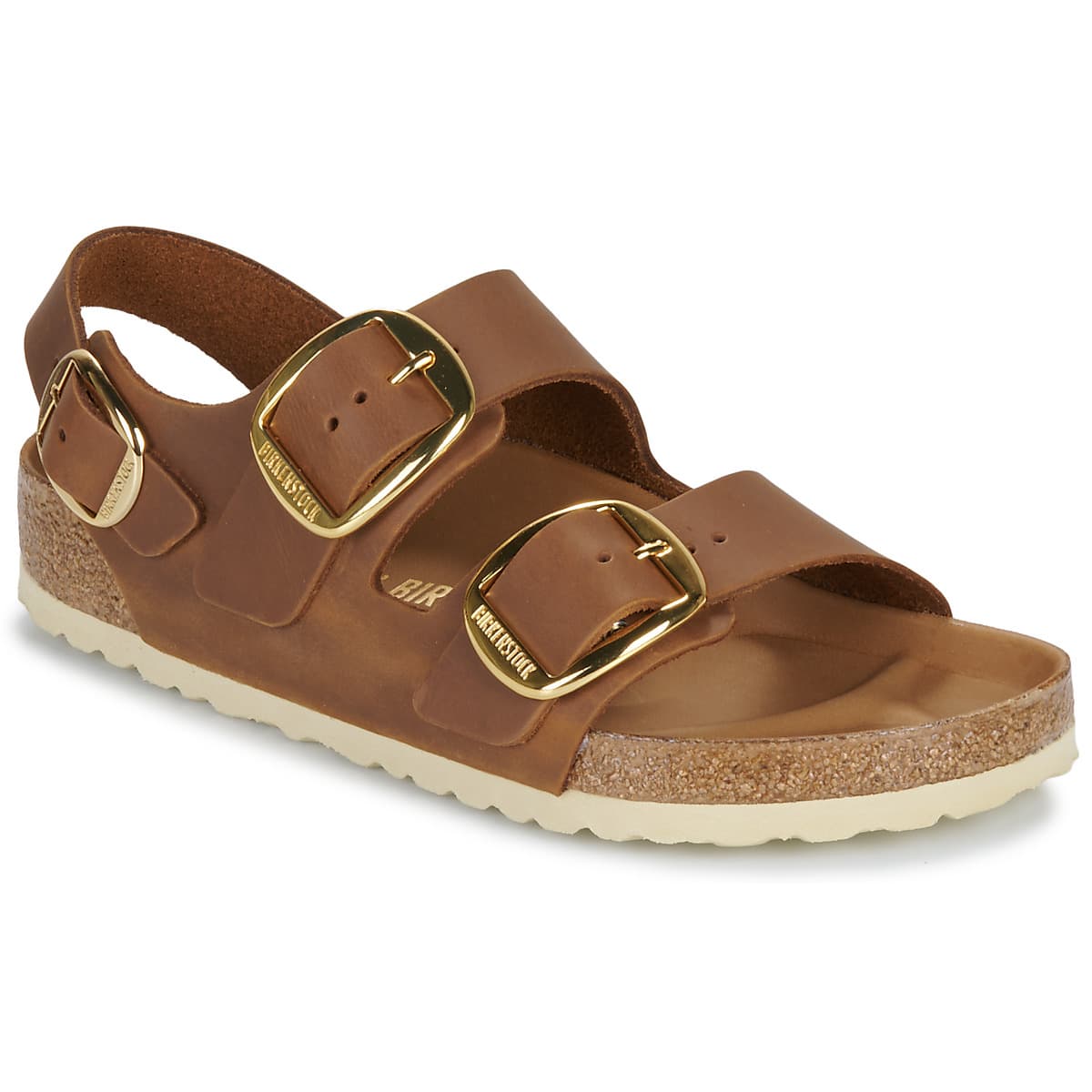 Mules BIRKENSTOCK Milano Big Buckle LEOI Cognac HEX