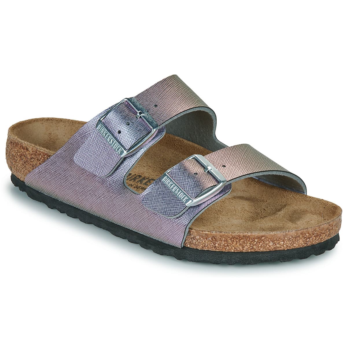 Mules BIRKENSTOCK Arizona BF Saffiano Iridescent Viola