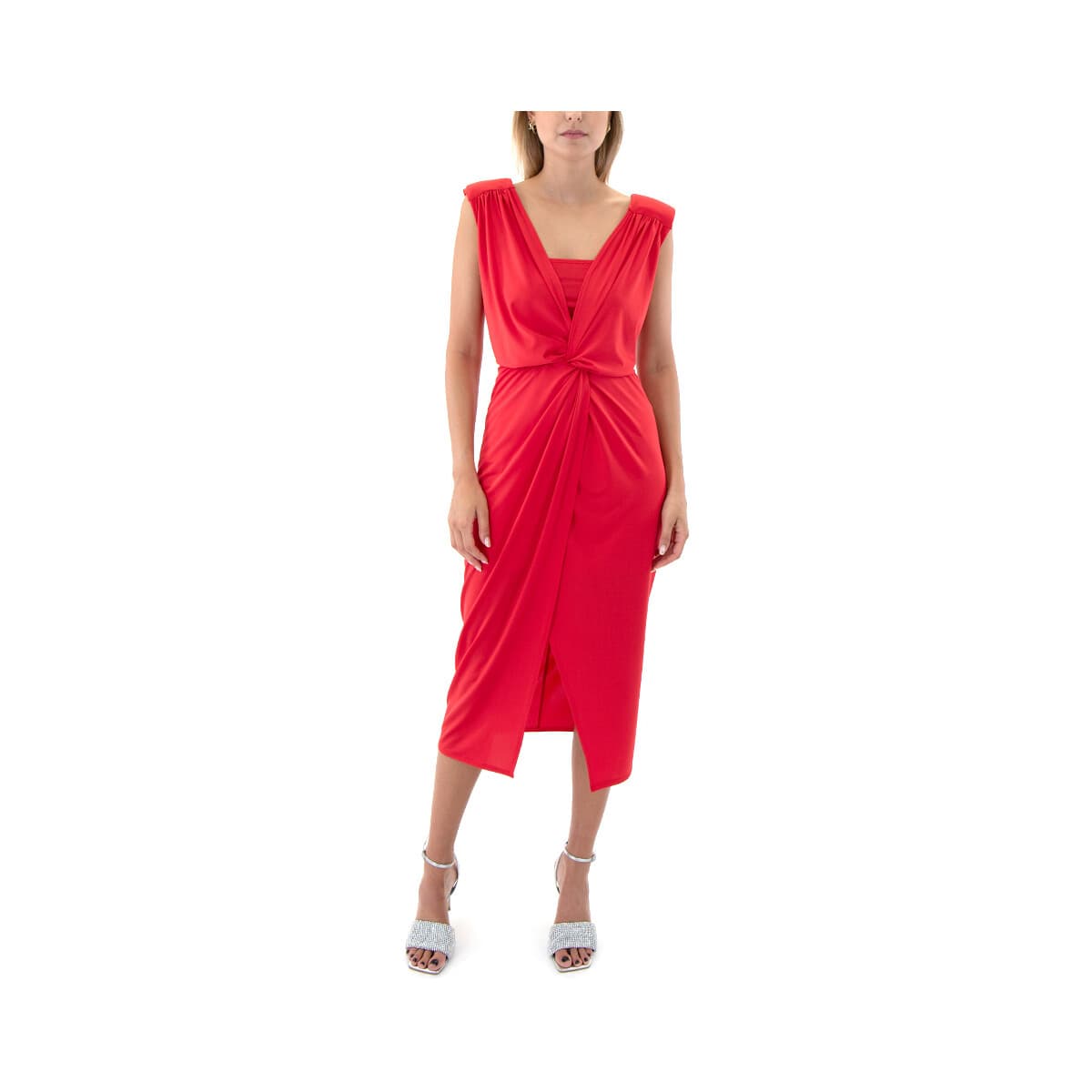 Φορέματα Access Fashion V NECK SLEEVELESS MIDI DRESS WOMEN
